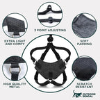 Houdini™ Escape Proof Cat Harness and Leash Set by OutdoorBengal – Turquoise, Medium Cat Harness for Walking