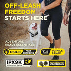 Dogtra 200iQ Remote Training E Collar – 100 Levels, Tone, Vibration, 1/2 Mile Range – Compact, Waterproof, One-Handed Control for Dogs 10 lbs+ – Lightweight Design for Daily Training – Cafe Swirl