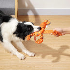 Dog Toys, Dog Plush Toy for Large Breed, Cute Squeaky Dogs Toy with Crinkle Paper, Puppy Chew Toy for Small, Middle, Large Breed (Lobster)