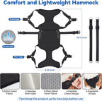 2 in 1 Pet Grooming Hammock with No-Pull Harness, Disassembles into Leash, Adjustable Loop/Leash, Stainless Hooks, Small Size for Cat/Dog