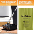 Neater Pet Brands Lift N’ Bag 2.0 Dog Pooper Scooper with Bag Attachment & 27" Pole for Small to Large Dogs, New & Improved Design, 195 Refill Bags, Heavy Duty Dog Poop Scooper for Yard, One-Hand Use