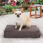 Pet Support Systems Orthopedic Dog Bed - Gel Memory Foam Pet Bed, Luxury Washable Dog Bed for Sleeping and Support (Removable Cover, Small Gray Dog Bed)
