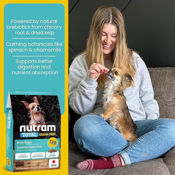 T28 Grain-Free Dog Food for Small & Toy Breeds – High Protein Trout & Salmon Meal Kibble | Chicken-Free, Limited Ingredient, Fish Dry Dog Food for Small Dogs & Puppies (4.4 Pounds)