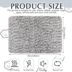 4 Pack Self Warming Cat Pads Self Heating Cat Mat Washable Homeless Dogs Thermal Pads Kennel Pad Reflects Body Heat Warm Crate Bed Mat for Indoor Outdoor Pet(Gray,22 x 35 Inch)