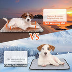 4 Pack Self Warming Cat Pads Self Heating Cat Mat Washable Homeless Dogs Thermal Pads Kennel Pad Reflects Body Heat Warm Crate Bed Mat for Indoor Outdoor Pet(Gray,22 x 35 Inch)