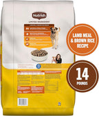 Nutrish Limited Ingredient Lamb Meal & Brown Rice Recipe Dry Dog Food, 14 lb. Bag, Packaging May Vary (Rachael Ray)