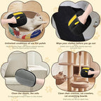 Pet Hair Removal Gloves,Electrostatic Gloves Pet Hair, Efficient Grooming Glove for Cats Dogs, Reusable Pet Hair Removal Tool for Couch, Furniture, Carpet, Curtain (3)