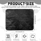 4 Pack Self Heating Cat Pad 16 x 20 Inch Self Warming Cat Bed Non Slip Warm Dog Pad Mat Washable Pet Kennel Crate Bed Mat for Indoor Outdoor Pets(Black,16 x 20 Inch)