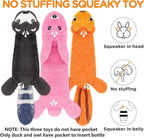 FIREOR Dog Squeak Toys, No Stuffing Plush Crinkle Water Bottle Dogs Chew Toy for Small Medium Large Breed Chewer Squeaky Tough Durable Puppy Teething Chewing Interactive Keep Them Busy Birthday Gifts