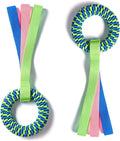 2 Pack Aggressive Chewer Dog Toys - Tug of War & Teeth Cleaning - Medium & Large Dogs