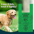 The Original Poop Bags® Tie-Handle Dog Waste Bags, 92% Plant-Based, USDA Certified, Heavy Duty, Large (120 Count (Pack of 1))