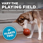 Outward Hound by Planet Dog Basketball, Durable Treat-Dispensing Dog Ball, Interactive Fetch Toy, Orbee-Tuff, Mint Scented, BPA-Free, for Indoor & Outdoor Play, Brown