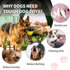 Dog Balls Tennis Ball Toys 4Pack 3''Dog Toys for Aggressive Chewers Indestructible Durable Teething Chew Bouncy Safe Balls Dogs Floating for Water Toy Fetch Pet Ball for Large Medium Dogs