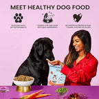 The Pets Table Air Dried Grain Free Dog Food for Dogs Large, Medium and Small | Puppy Dog Food, Adult Dog Food, Senior Dog Food | Salmon & Whitefish with Pumpkin 4.5 lbs / 72 oz Bag