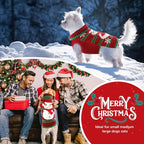 PETCARE Red Snowman Dog Sweater Christmas Dog Sweaters Vest Ugly Snow Xmas Puppy Costume Pet Holiday New Year Fall Winter Clothes for Small Medium Large Dogs Cats Pullover Sweaters Outfits,X-Small
