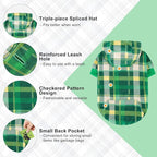 BEAUTYZOO Dog Hoodie Sweaters for Small Medium Large Size Dogs Girls Boys- Premium Quality, Ultra Soft, Superior Comfort Fit, Fleece Lined Hooded Sweatshirt- Cold Weather Pet Clothes Winter Coat,Plaid