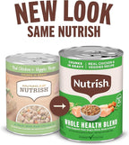 Nutrish Rachael Ray Wet Dog Food Chunks in Gravy Real Chicken & Veggies Recipe, 13 oz. Can, 12 Count