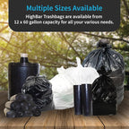 Heavy Duty Contractor Bags, 42 Gallon, 32.75" X 47" - 3 MIL Thick Large Black Industrial Garbage Trashbags (No Ears) for Construction and Commercial use (No Ties)
