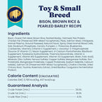 Solid Gold Toy & Small Breed Dog Food Dry Small Bites – Real Bison & Healthy Whole Grain Dogfood – Potato Free, High Fiber Healthy Dog Kibble w/Probiotics for Gut Health – NutrientBoost™ – 3.75 lb