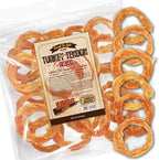Gootoe Turkey Tendons for Dogs – All-Natural, Hypoallergenic Dog Treats, Rawhide Alternative, Long Lasting Puppy Chews, Healthy Dog Treats for Small Breeds, Ring, 16 oz Pack (1 lb)