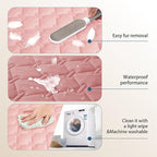 gogobunny 3X Stronger Waterproof Pet Blanket, Scratch Proof Furniture Protector for Dogs Cats, Reversible Cover 32x53 Inch, Dark Pink/Light Pink
