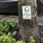 SmartSign "Please Be A Good Neighbor, Clean Up After Your Dog" Sign | 12" x 18" Aluminum