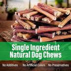 ValueBull Bully Sticks for Small Dogs, Extra Thin 6 Inch, 400 Count Wholesale Pack - All Natural, Grass Fed, Single Ingredient, Long Lasting Dog Treats