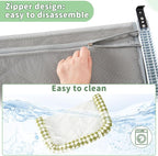 Sunhoo Cat Window Perch Hammock Sturdy Windowsill Bed Seat for Large Cats No Drilling No Suction Adjustable Kitty Shelf with Washable Cover Easy Assembly Holds up to 40 lbs 24.8 * 15 in (Green, L)