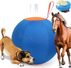 Dog Herding Ball for Dogs & Puppies, Toy Balls for Cattle, Australian Shepherd, Non-Chewing Activities, Large Dog Toy | Oxford Fabric Cover, Pump, with Patch Repair Kit (26 inch)
