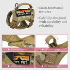 Tactical Cat Harness and Leash for Walking Esacpe Proof,Adjustable Soft Mesh Large Cat Vest with Rubber Handle Easy to Control,Molle Patches
