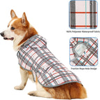 Dog Raincoat Hooded,Waterproof Rain Coat for Dogs with Adjustable Belly Strap,Reflective Strips, Lightweight Slicker Poncho Rain Jacket for Small Medium Large Dogs