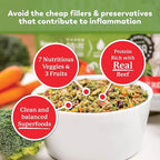 Dr. Harvey's Beef & Garden Veggies Dog Food, Human Grade Grain-Free Dehydrated Food for Dogs with Freeze-Dried Beef (5 Pounds)