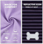 KYEESE 2Pack Dog Shirts for Small Dogs Striped T Shirt Soft Tee Cat Clothes Cotton Tank Top Lightweight Sleeveless Vest Dog Clothes, Small,Purple+Striped