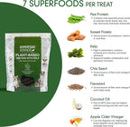 Hypoallergenic Healthy Dog Treats: Plant-Based Vegetarian Dog Snacks w/ Kelp, Sweet Potato, Chia, Flaxseed, Coconut Oil for Skin & Coat, Grain & Gluten-Free Vegan Protein Dog Treats Training, 5 oz