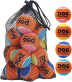 AMA SPORT Squeaky Tennis Balls for Dogs 2.0" Small Dog Tennis Balls for Throwing and Fetching Dog Toys for Training, Exercise, High Bouncing 12 Pack (Multicolor A)