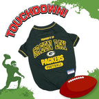 NFL Green Bay Packers Dog T-shirt X-Large. - Licensed Shirt for Pets Team Colored with Team Logos- Premium Stretchable Materials for the comfort of your Dog & Cat