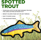 Plush Dog Toys | Spotted Trout Fish Stuffed Animal Squeaky Toy for Dogs | Outdoor Pet Toy Built for Adventure