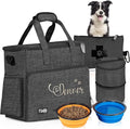 Customized Dog Travel Bag - You Name It and We Make It, Your Own Personalized Pet Travel Bag, Make It Special for You and Your Pet. (Dark Grey)