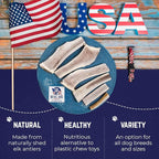 Devil Dog Pet Co. Split Elk Antlers for Dogs, Small 4"+, 2 Pack, Grade A Long Lasting Chew for Aggressive Chewers, Premium USA Naturally Shed Antler – Healthy, No Odor, Durable Dog Chew