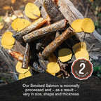 Wholesome Pride Smoked Salmon Skins Natural Healthy Dog Treats, USA Made Sustainably Sourced Dehydrated Treats, 4oz