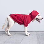 Extra Large Dog Clothes Hoodies Zip Up Sweaters for Big Dogs Alaskan Caucasian Sheepdog Red 7XL