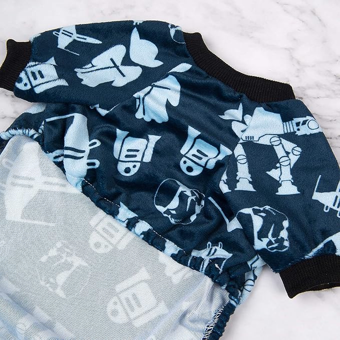 CuteBone Small Dogs Outfit Soft Puppy Onesies Pjs Dog Pajamas Pet Coat Cat Apparel Comfy Doggie Jumpsuit Bodysuit for All Seasons P47S