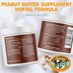 Dog Peanut Butter - with Ocean Kelp to Support Oral Care & Act as Dog Plaque and Tartar Remover - Lick Mat Treats for Bad Breath - Dental (8.46oz)