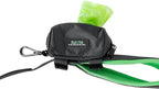 Mighty Paw Dog Poop Bag Holder - Zippered Pouch with Carabiner Hook - Includes Roll of Pick-up Bags - Pet Poop Holder and Dispenser - Pet Walking Supplies - (Grey/Green)