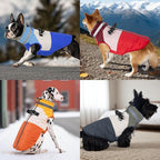 Dog Coats for Large Dogs, Reflective Dog Winter Coat Waterproof Windproof Clothes, Warm Cold Weather Dogs Jacket with Harness Built in Turtleneck Snowsuit, Blue XXX-Large