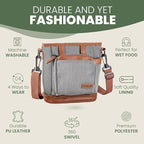 BEAU&FUR Large Dog Treat Pouch with Clicker for Training – 4 Cup Capacity, Built-In Poop Bag Dispenser, Expandable Pocket, Metal Buckle, Large Back Pocket, Ideal Design for Walks and Training – Grey
