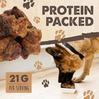 Mighty Paw Naturals Dog Bones - Cow Knee Caps & Knuckle Bones for Dogs (8 Pack) | 100% Natural Beef Knee Caps, Meaty Pet Treat