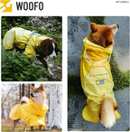 Slip-On Dog Rain Poncho, Quick&Easy to Wear Dog Raincoat, Unrestricted, Super Lightweight&Waterproof Rain Jacket for All Breeds, Adjustable and Reflective (Grey, 2XS)