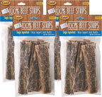 Cadet Slim Cut 100% Beef Strips Dog Treats - Long-Lasting, Healthy, & Natural Beef Esophagus Treats for Small & Large Dogs - Low Calorie & High Protein Dog Chews, Medium (2.8 oz.) (Pack of 4)