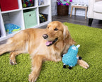 goDog Llamas Noodle Squeaky Plush Dog Toy, Chew Guard Technology - Blue, Small